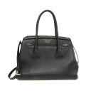 プラダ(Prada) レディース レザー ショルダーバッグ,トートバッグ ブラック【中古】(4)