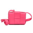 ボッテガ・ヴェネタ(Bottega Veneta) CANDY CASSETTE 710139 レディース レザー ショルダーバッグ ピンク【中古】