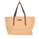 ジミーチュウ(Jimmy Choo) レディース キャンバス,レザー トートバッグ ブラウン,オレンジ,ホワイト【中古】