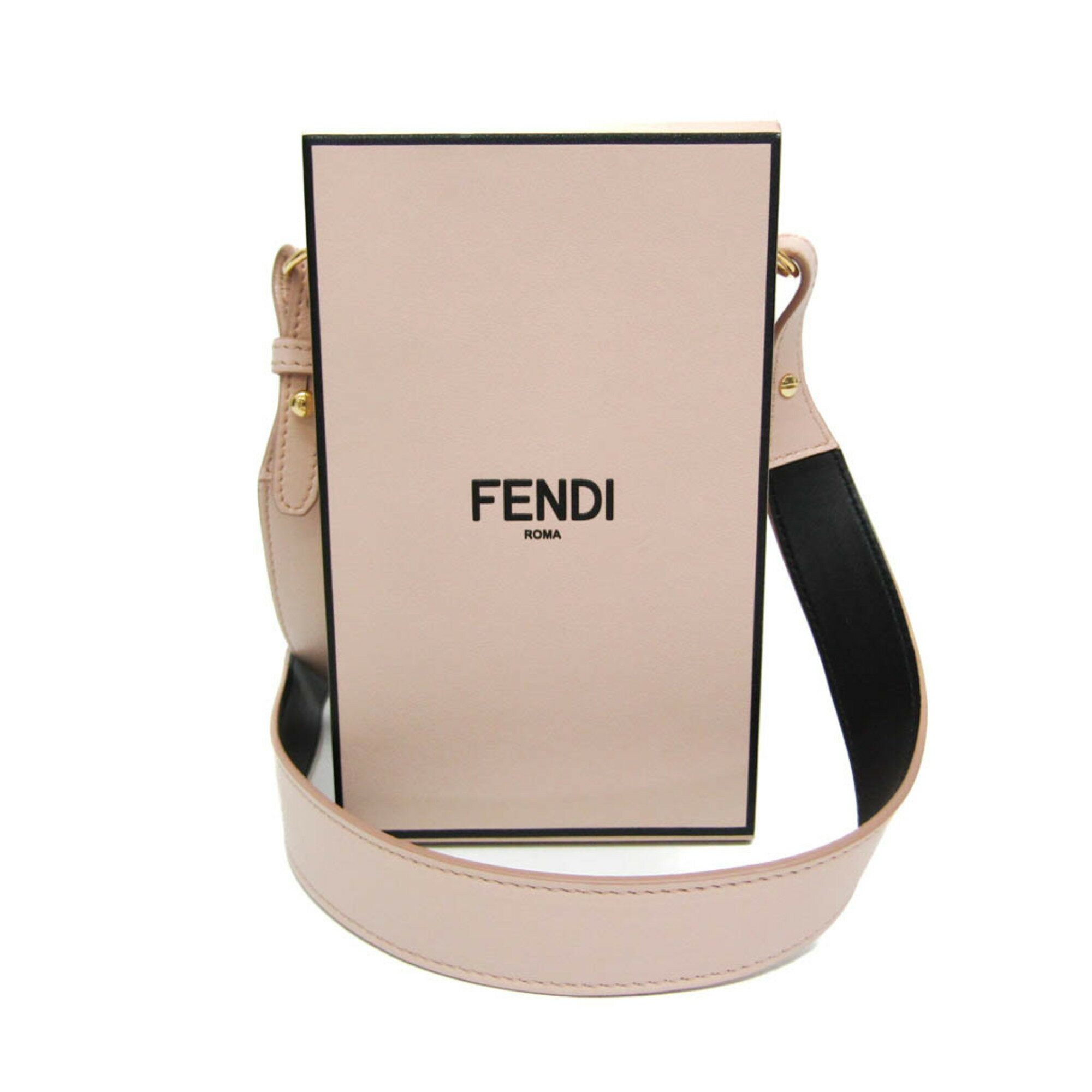 フェンディ(Fendi) ボックス 8BT339 レディース レザー ショルダーバッグ ピンク【中古】