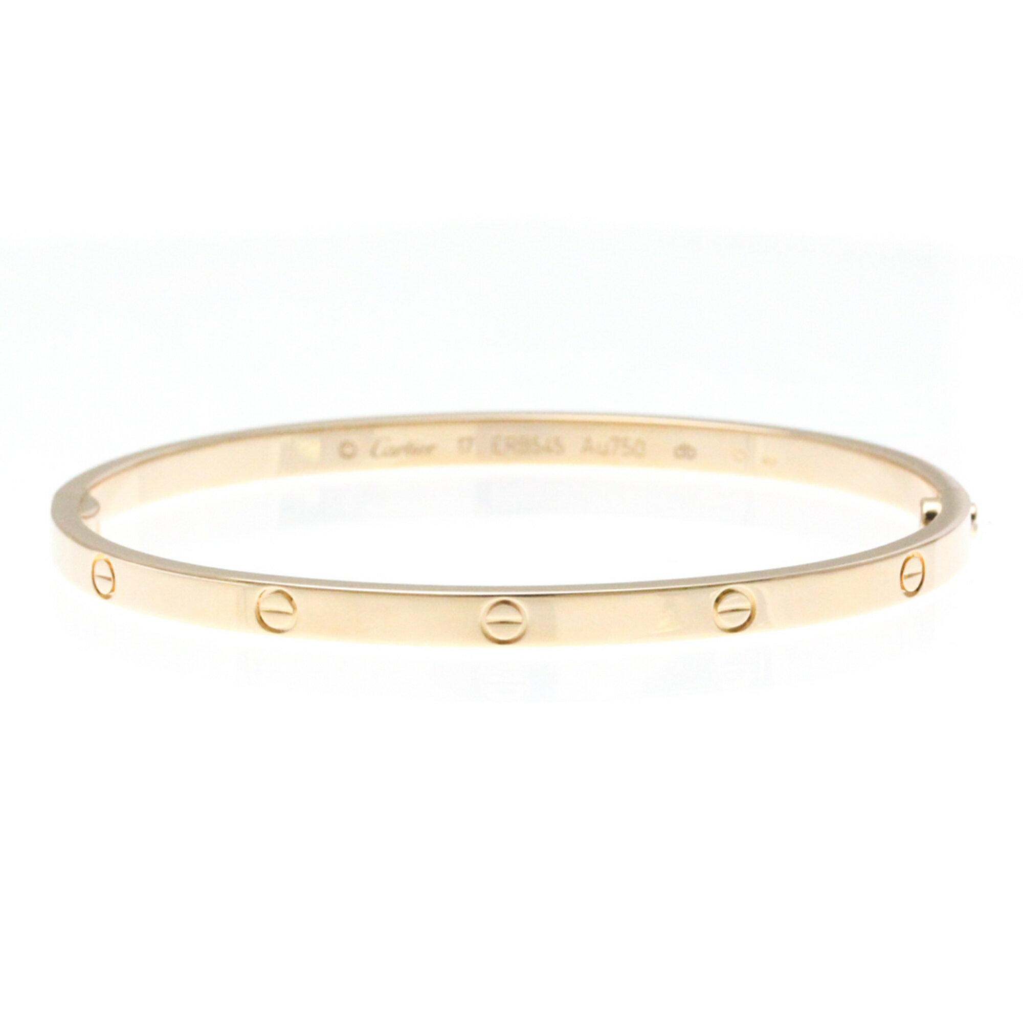 カルティエ(Cartier) ラブブレスレット スモール モデル K18ピンクゴールド(K18PG) 無し バングル ピンクゴールド(PG)【中古】