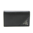 プラダ(Prada) サフィアーノ 2MC122 レザー カードケース ブラック【中古】(4)