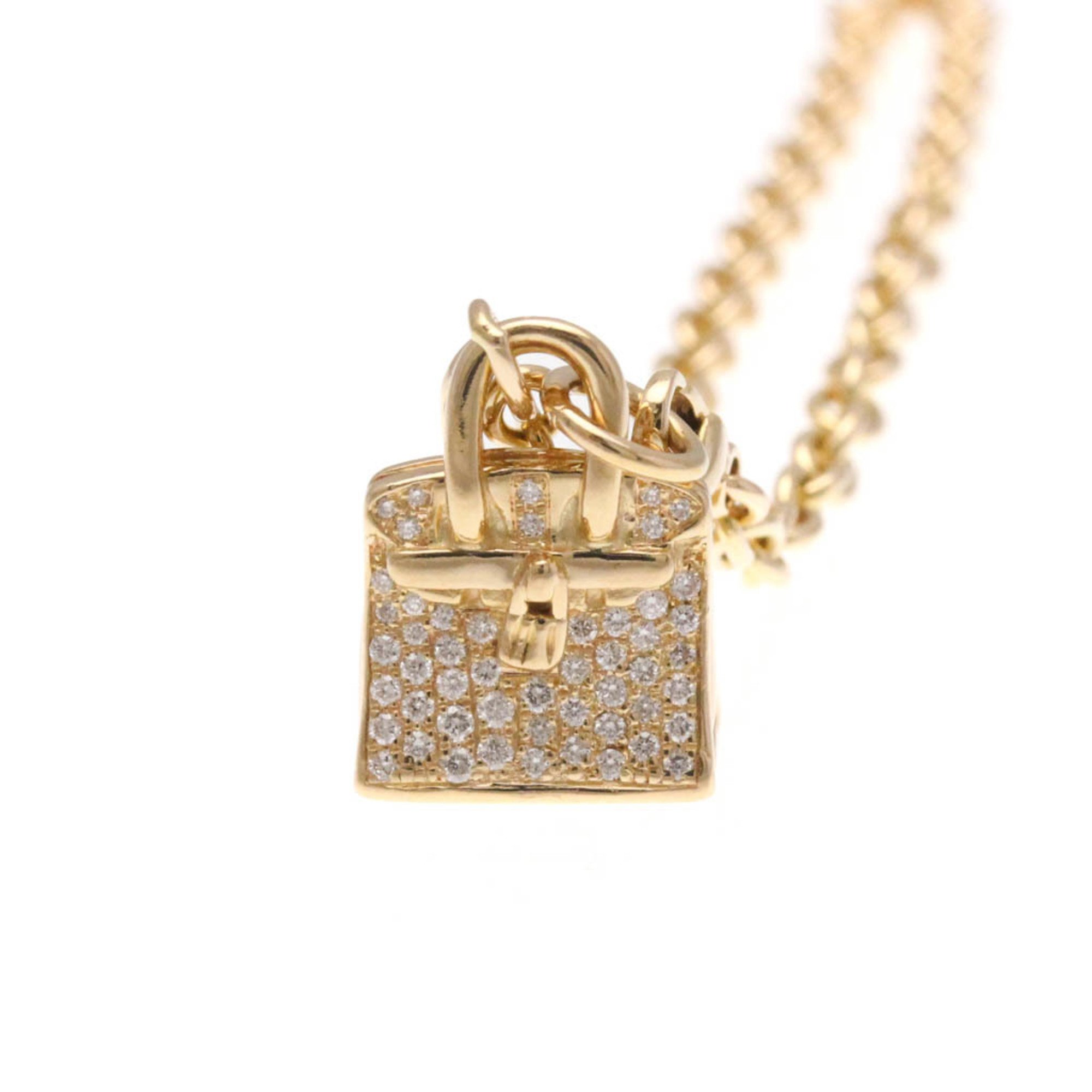 eLadyのエルメス(Hermes) アミュレット ケリー ダイヤモンド ブレスレット K18ピンクゴールド(K18PG) ダイヤモンド ブレスレット ピンクゴールド(PG)【中古】｜アングル2