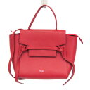 セリーヌ(Celine) ベルトバッグ ナノ レディース レザー ハンドバッグ,ショルダーバッグ レッド【中古】(4)