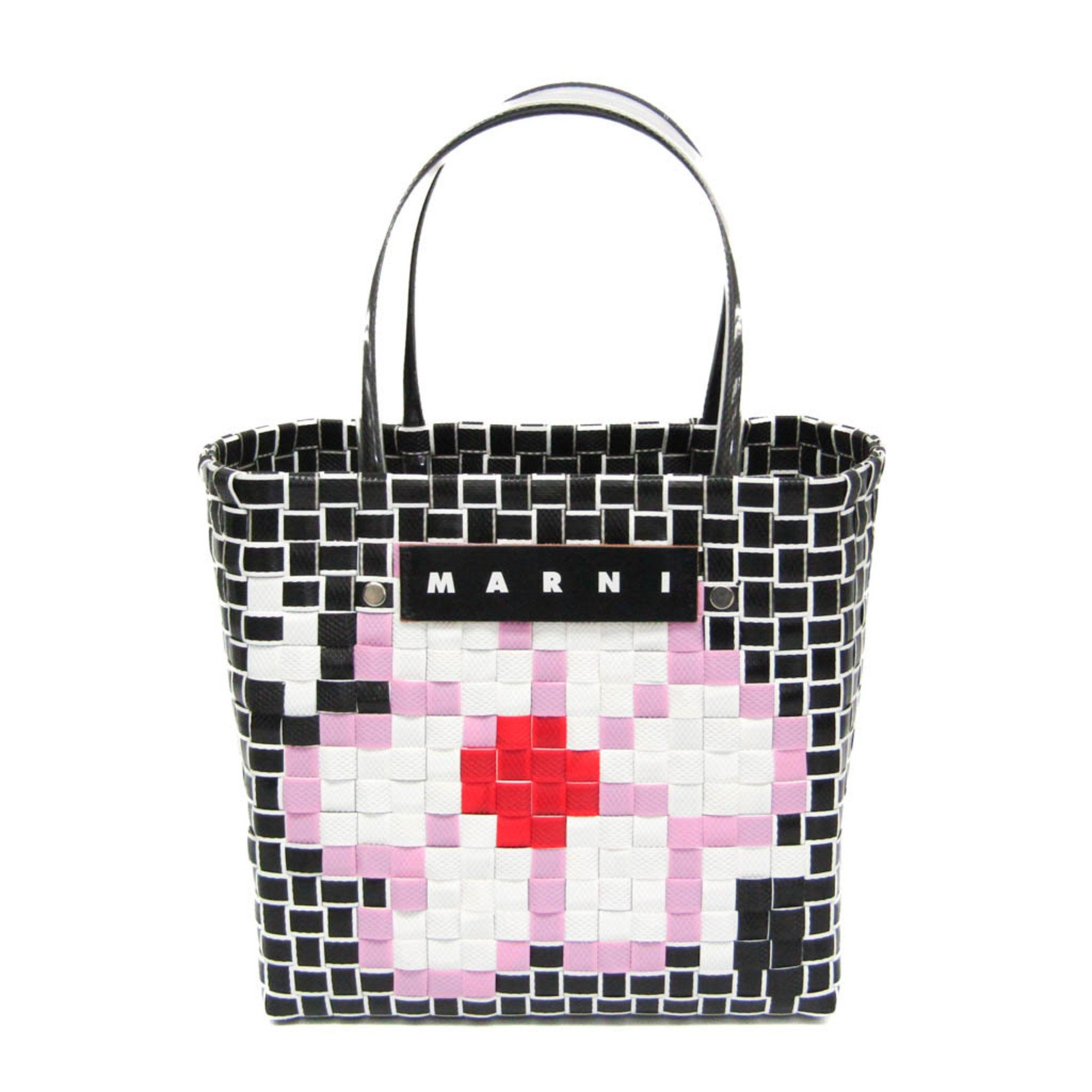 マルニ(Marni) マルニマーケット ショッピングバッグ SHMH0118A2 レディース ポリプロピレン ハンドバッグ ブラック,マルチカラー【中古】のサムネイル