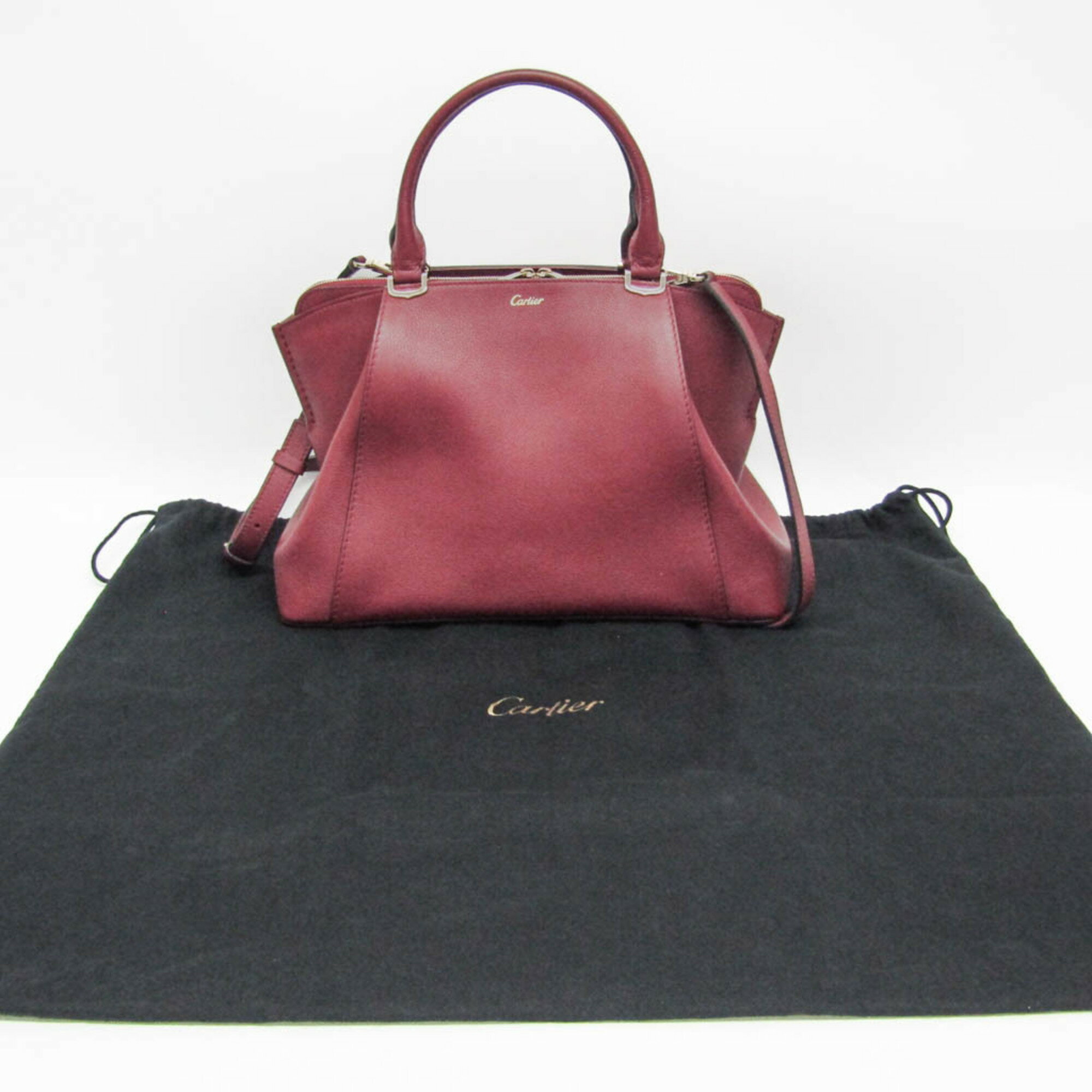 カルティエ(Cartier) C ドゥ カルティエ L1001829 レディース レザー ハンドバッグ...