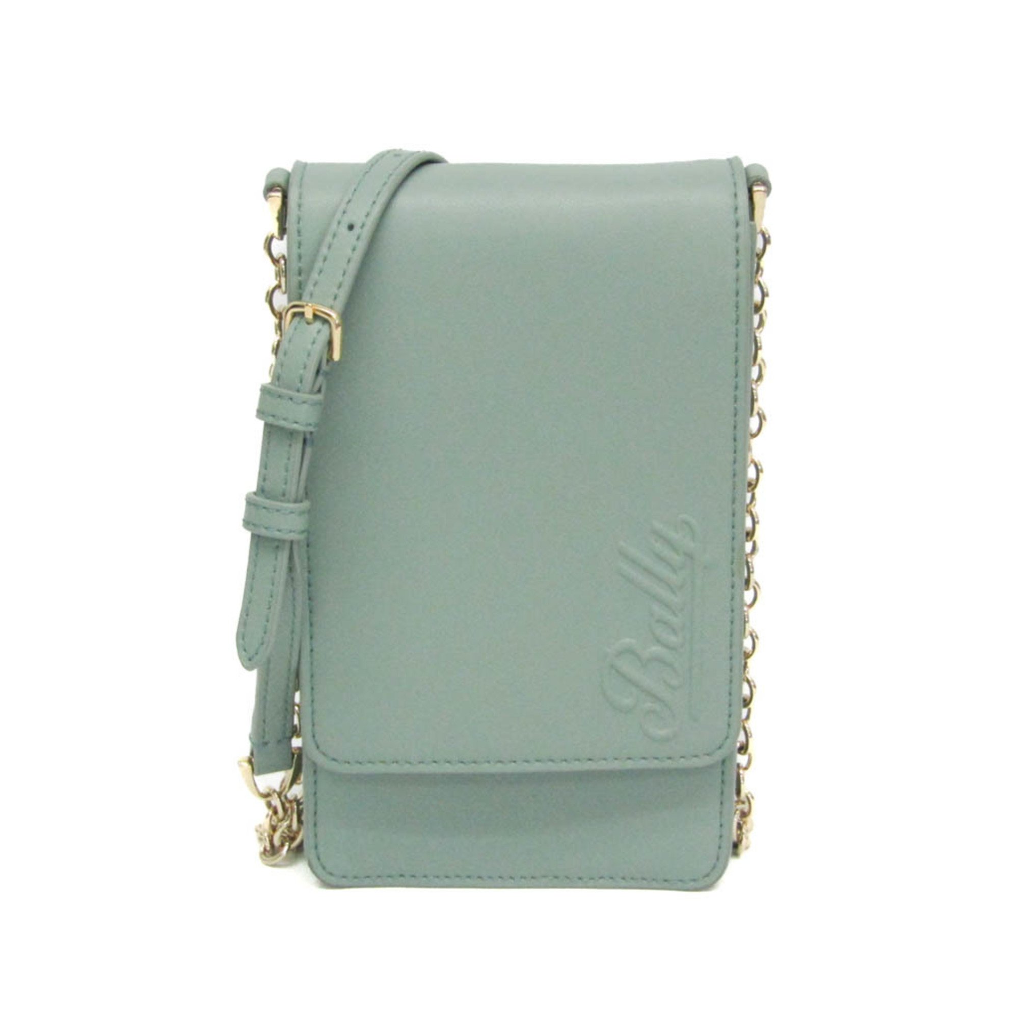バリー(Bally) LHOREN.O レディース レザー ショルダーバッグ グリーン【中古】