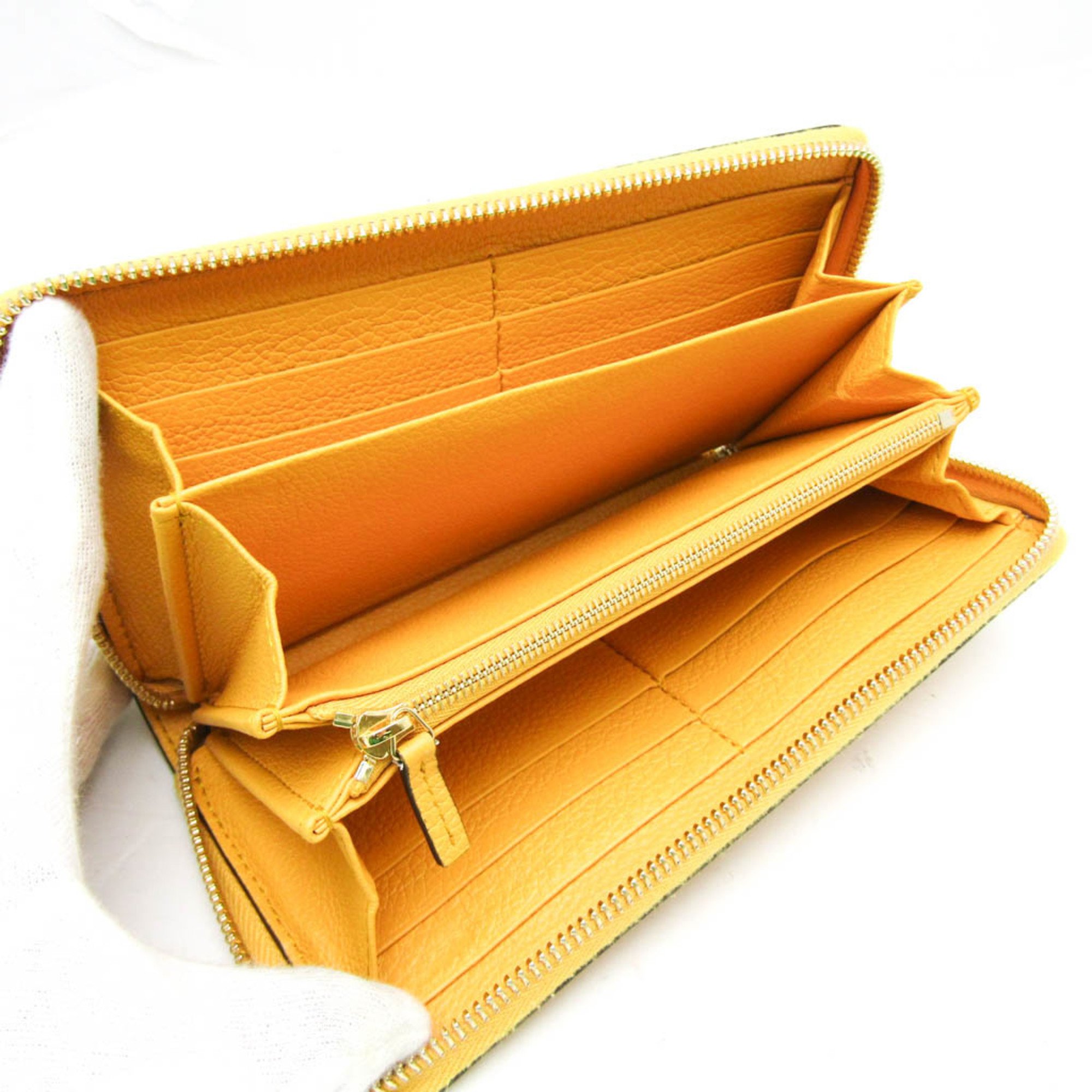 グッチ(Gucci) ロゴ 658691 レディース,メンズ レザー 長財布（二つ折り） イエロー【中古】