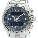ブライトリング (BREITLING) プロフェッショナル B-1 アナログ デジタル ステンレススチール クォーツ メンズ 時計 A68362 (外装仕上げ済み) 【中古】【中古】