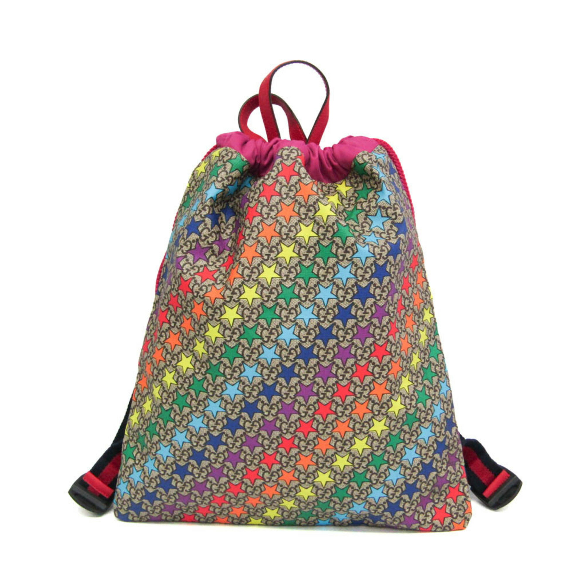 グッチ(Gucci) GGスプリーム チルドレンズ 550775 ガールズ,ボーイズ GGスプリーム リュックサック ベージュ,マルチカラー【中古】