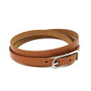 エルメス(Hermes) アピ チョーカー レザー,メタル バングル ブラウン,シルバー【中古】(4)