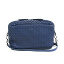 ボッテガ・ヴェネタ(Bottega Veneta) イントレチャート レディース レザー ショルダーバッグ ブルー【中古】(4)