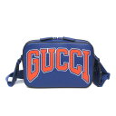 グッチ(Gucci) 774453 レディース,メンズ レザー クラッチバッグ,ショルダーバッグ ブルー,オレンジ【中古】