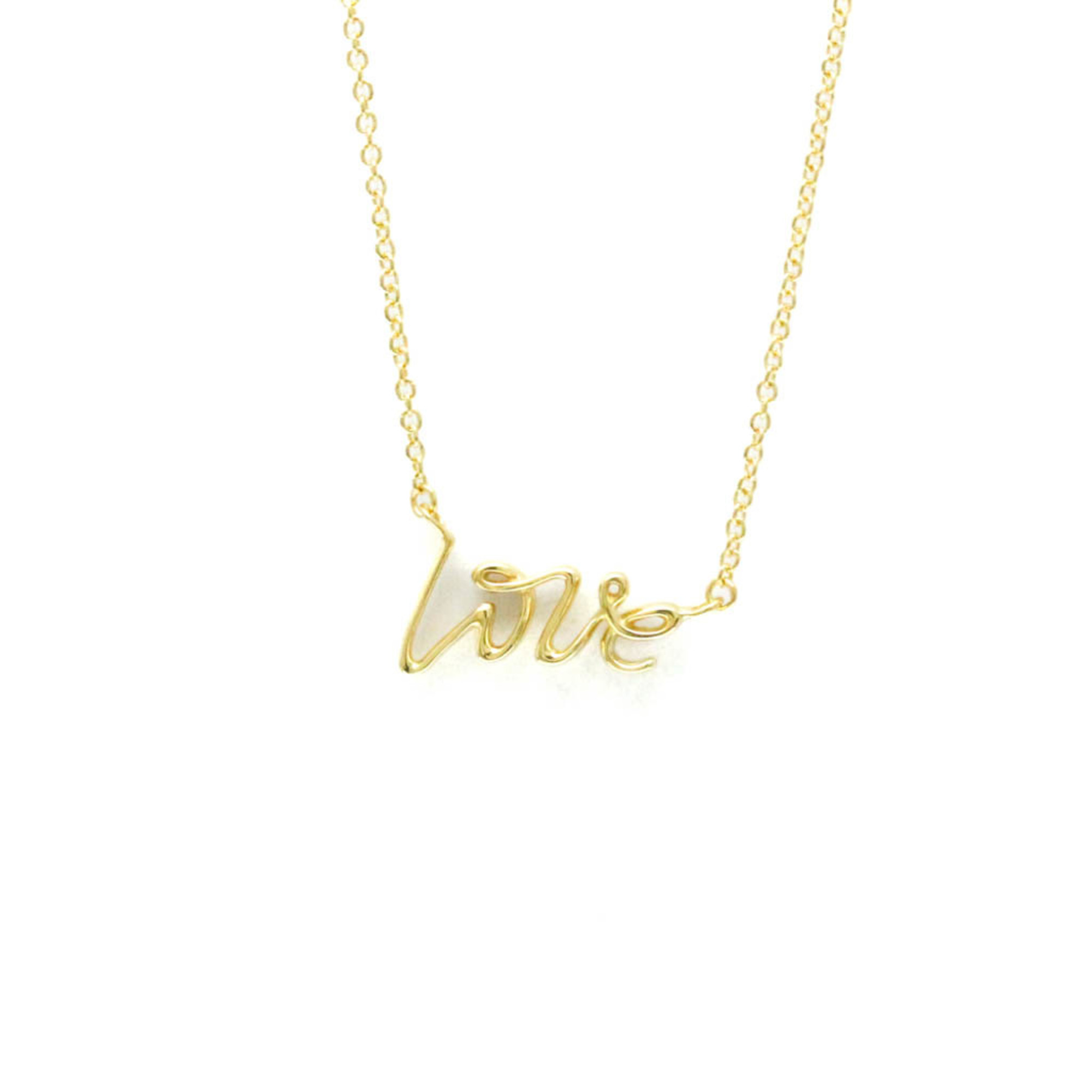 ティファニー(Tiffany) K18イエローゴールド(K18YG) 無し メンズ,レディース ファッション ペンダントネックレス (ゴールド) パロマ グラフィティ ラブ ネックレス【中古】