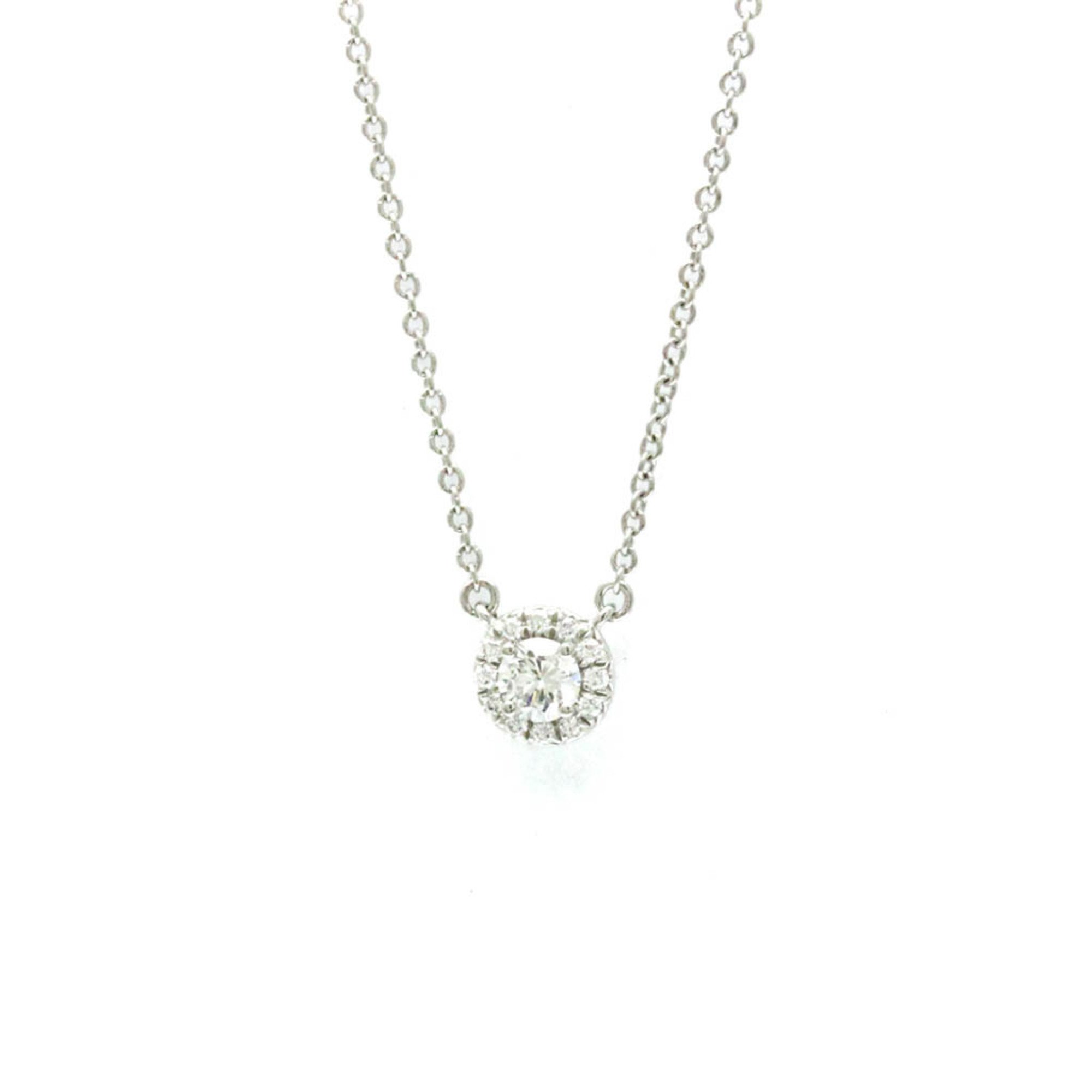 ティファニー(Tiffany) プラチナ ダイヤモンド メンズ,レディース ファッション ペンダントネックレス (シルバー) ソレスト ダイヤモンド ネックレス【中古】