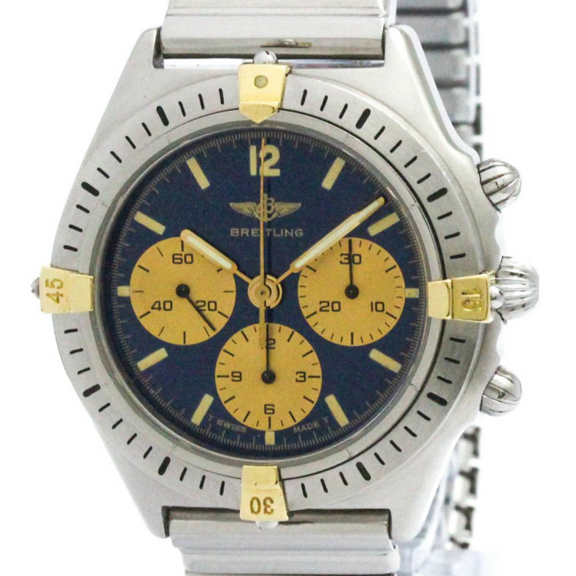 ブライトリング (BREITLING) カリスト K18 ゴールド ステンレススチール 自動巻き メンズ 時計 80520 (外装仕上げ済み)【中古】