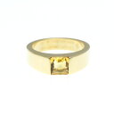 カルティエ(Cartier) タンクリング シトリン K18イエローゴールド(K18YG) ファッション シトリン バンドリング ゴールド【中古】