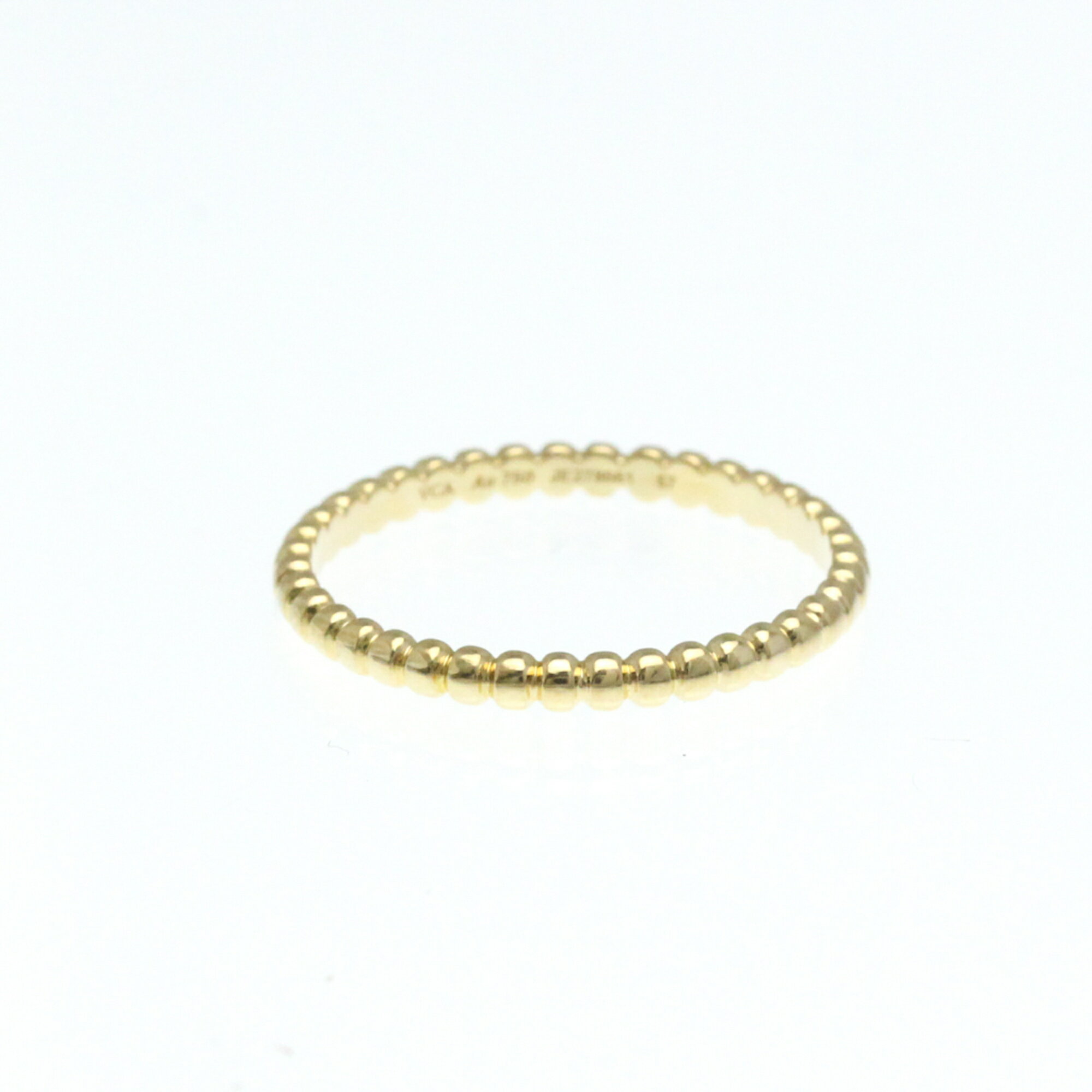 ヴァン・クリーフ＆アーペル(Van Cleef & Arpels) ペルレ スモール リング K18イエローゴールド(K18YG) ファッション 無し バンドリング ゴールド【中古】