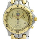 タグホイヤー (TAG HEUER) セル クロノグラフ ゴールドプレート ステンレススチール クォーツ メンズ 時計 S35.406【中古】(2)