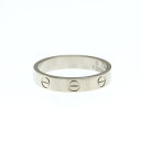 カルティエ(Cartier) ミニラブ リング CRB4085153 K18ホワイトゴールド(K18WG) ファッション 無し バンドリング シルバー【中古】