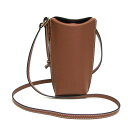 ロエベ(Loewe) ゲート ポケット C650Z42X34 レディース レザー ショルダーバッグ ダークブラウン【中古】