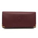 カルティエ(Cartier) マスト L3000466 レディース カーフスキン 長財布(二つ折り) ボルドー【中古】