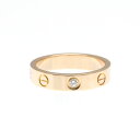 カルティエ(Cartier) ミニラブリング 1P ダイヤモンド K18ピンクゴールド(K18PG) ファッション 無し バンドリング ピンクゴールド(PG)【...