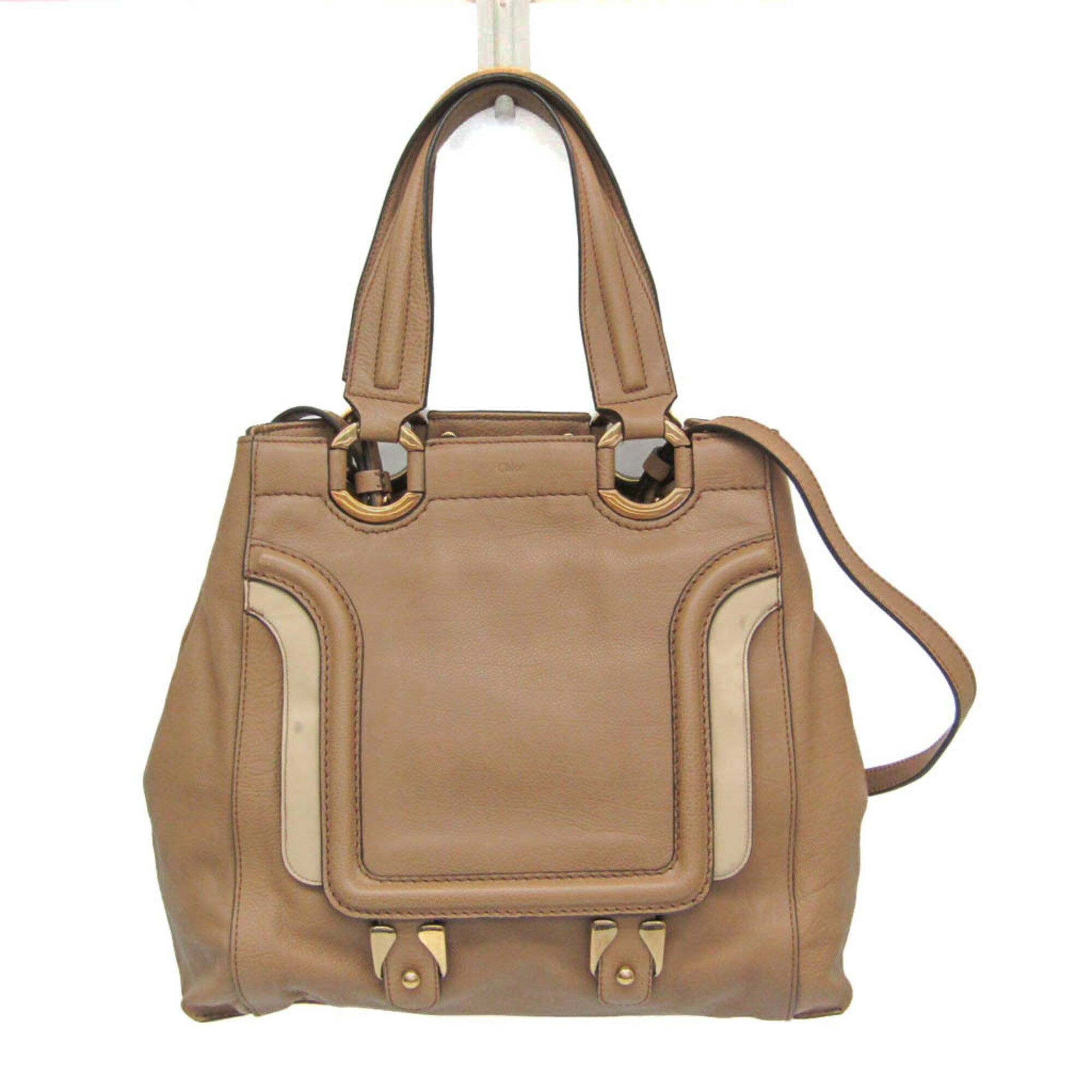 クロエ(Chloé) レディース レザー ハンドバッグ,ショルダーバッグ ブラウン【中古】