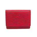 ルイ・ヴィトン(Louis Vuitton) エピ アンヴェロップ カルト・ドゥ ヴィジット M5658E エピレザー 名刺入れ ルージュ【中古】