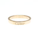カルティエ(Cartier) エングレーブド リング K18ピンクゴールド(K18PG) ファッション 無し バンドリング ピンクゴールド(PG)【中古】