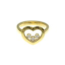 ショパール(Chopard) ハッピーダイヤモンド ハート リング 82A611 K18イエローゴールド(K18YG) ファッション ダイヤモンド バンドリング...