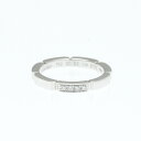 カルティエ(Cartier) マイヨンパンテールリング 4P ダイヤモンド K18ホワイトゴールド(K18WG) ファッション ダイヤモンド バンドリング シル...
