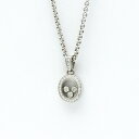 ショパール(Chopard) K18ホワイトゴールド(K18WG) ダイヤモンド メンズ,レディース ファッション ペンダントネックレス (シルバー) ハッピー...