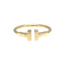 ティファニー(Tiffany) ワイヤーリング K18ピンクゴールド(K18PG) ファッション 無し バンドリング ピンクゴールド(PG)【中古】