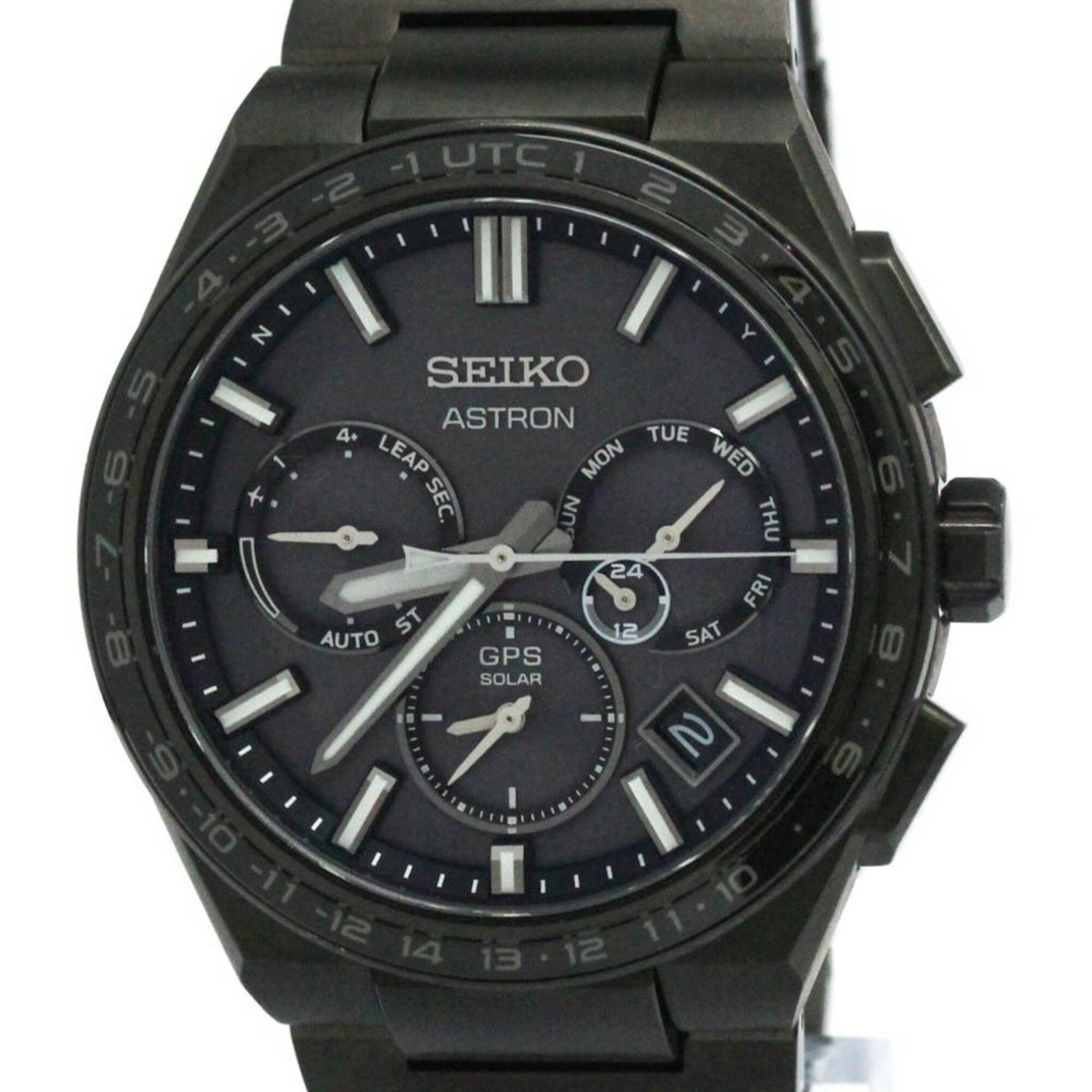 セイコー (SEIKO) アストロン チタン セラミック ソーラー メンズ 時計 SBXC147(5X53-0BR0) (外装仕上げ済み)【中古】