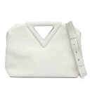 ボッテガ・ヴェネタ(Bottega Veneta) ポイント ミディアム メンズ,レディース レザー ハンドバッグ,ショルダーバッグ ホワイト【中古】