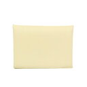 エルメス(Hermes) カルヴィ デュオ 082977CK エプソン カードケース クリーム【中古】