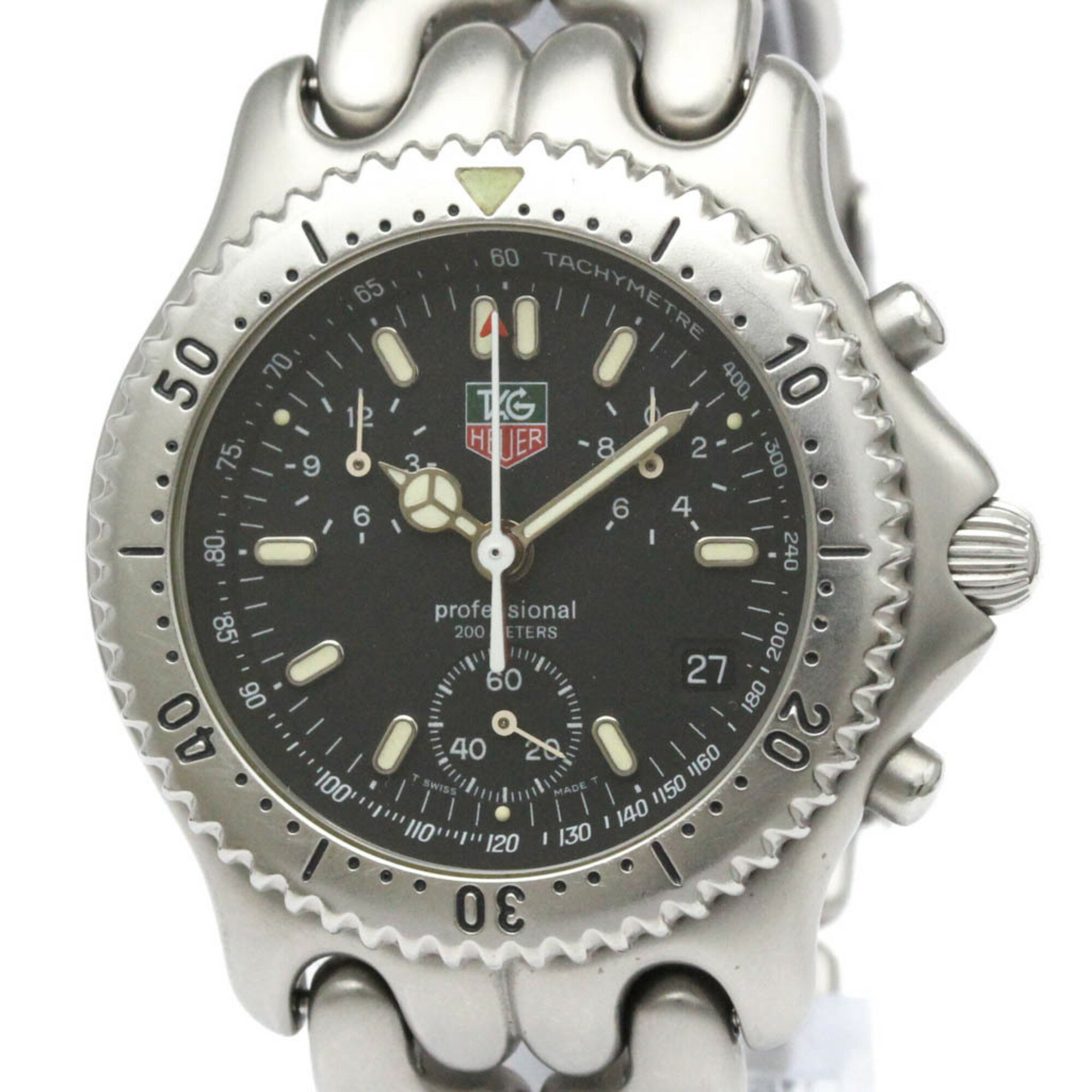 タグホイヤー (TAG HEUER) セル クロノグラフ 200M ステンレススチール クォーツ メンズ 時計 S39.306 (外装仕上げ済み)【中古】