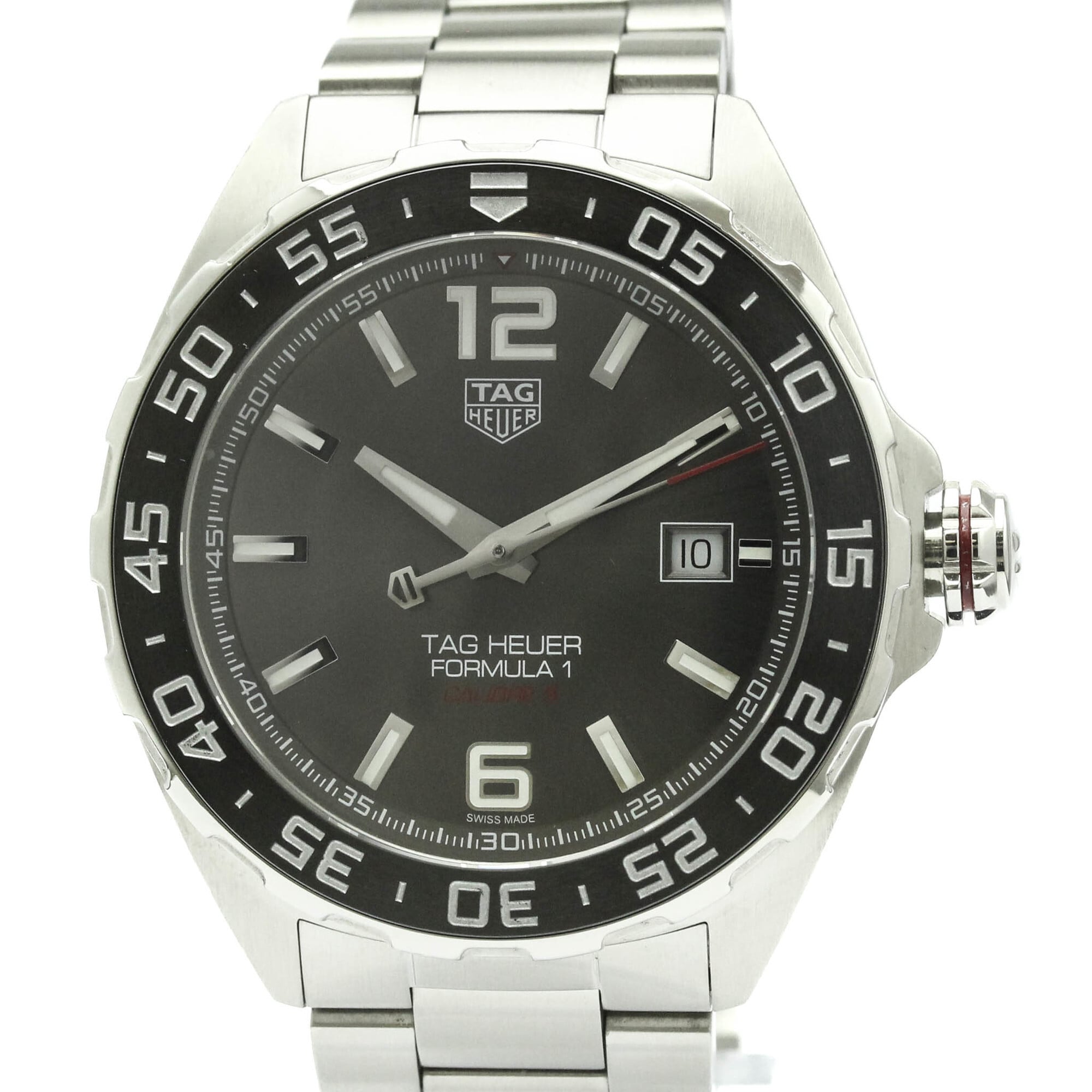 タグホイヤー (TAG HEUER) フォーミュラ1 キャリバー 5 セラミック ステンレススチール 自動巻き メンズ 時計 WAZ2011 (外装仕上げ済み)【中古】
