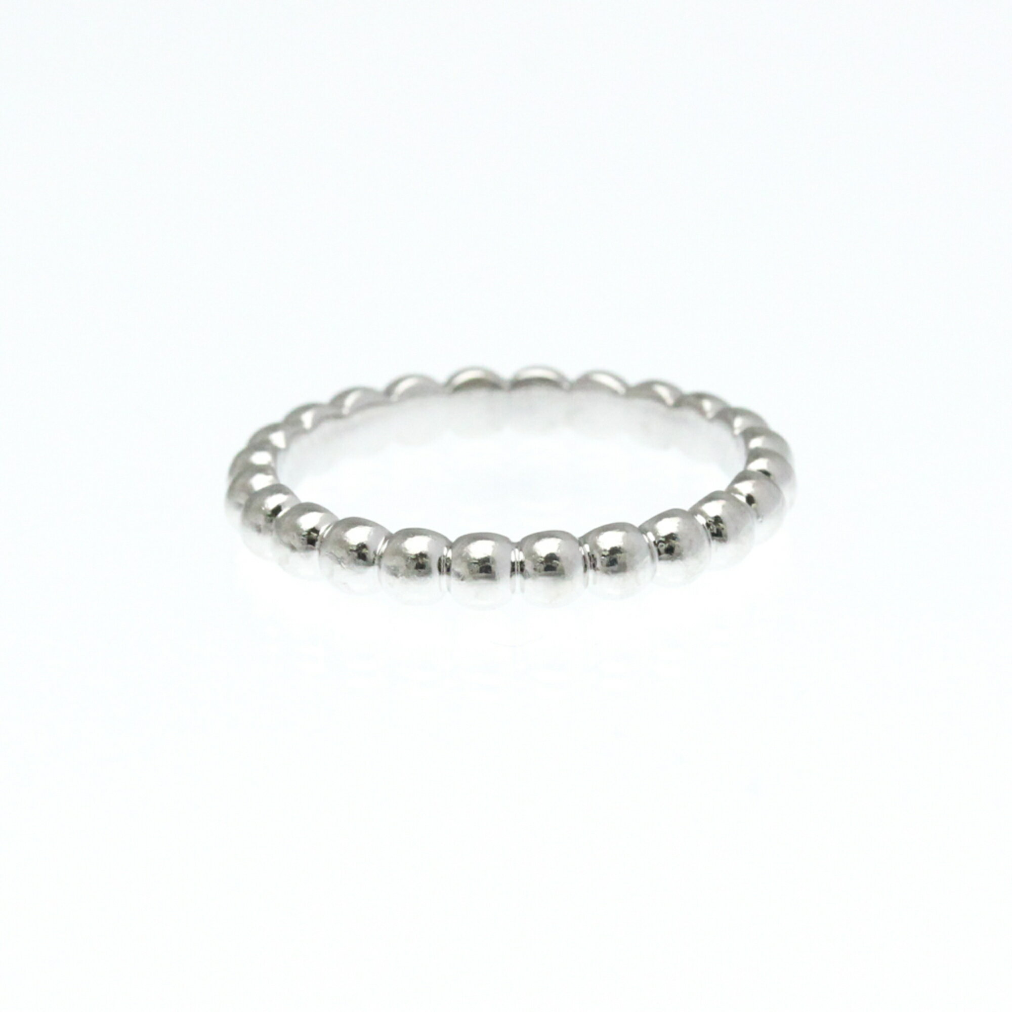 ヴァン・クリーフ＆アーペル(Van Cleef & Arpels) ペルレリング スモールリング K18ホワイトゴールド(K18WG) ファッション 無し バンドリング シルバー【中古】