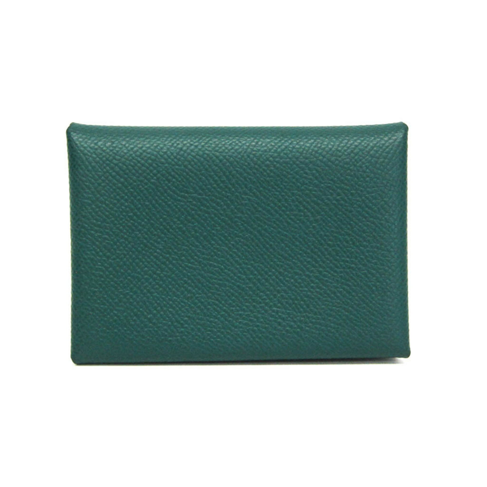 Rakuten - エルメス(Hermes) カルヴィ デュオ エプソン カードケース グリーン【中古】