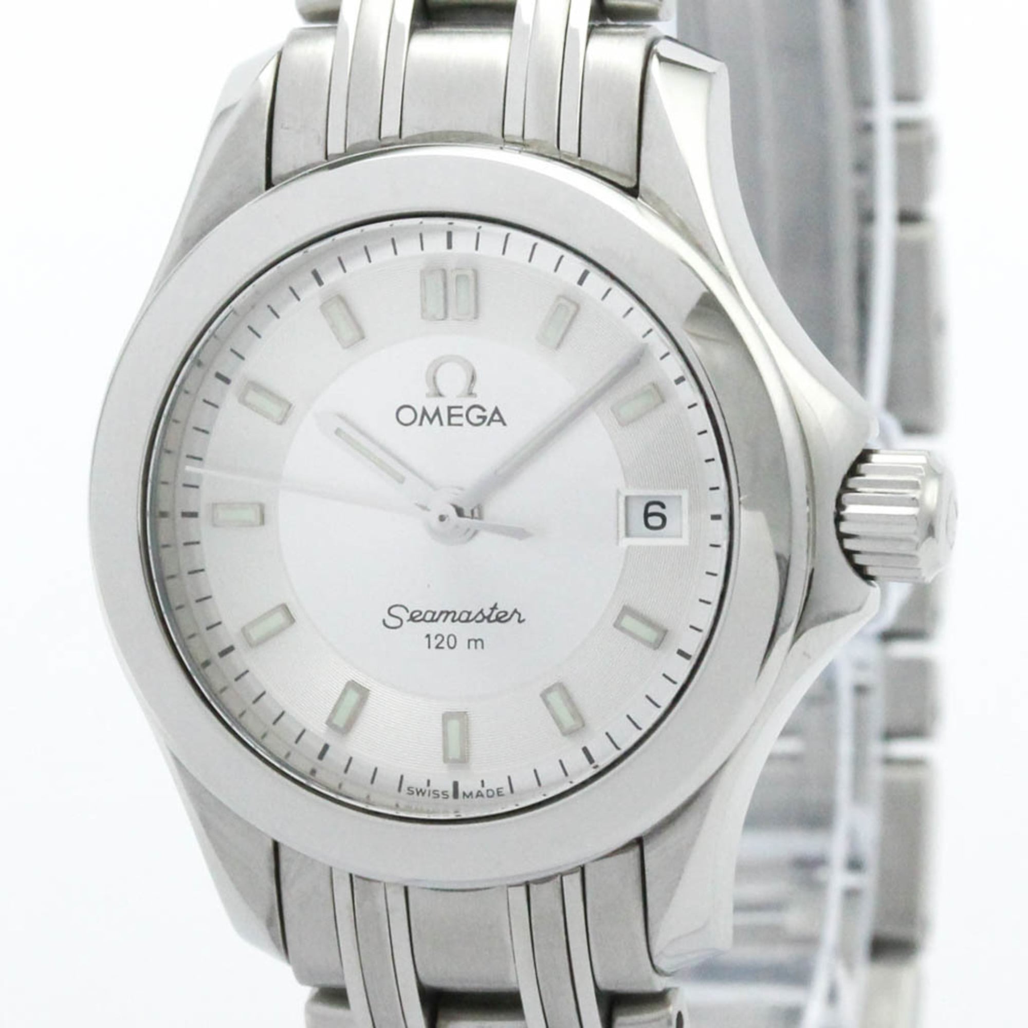 C, D, T, R, W - オメガ (OMEGA) シーマスター 120M ステンレススチール クォーツ レディース 時計 2581.32 (外装仕上げ済み)【中古】