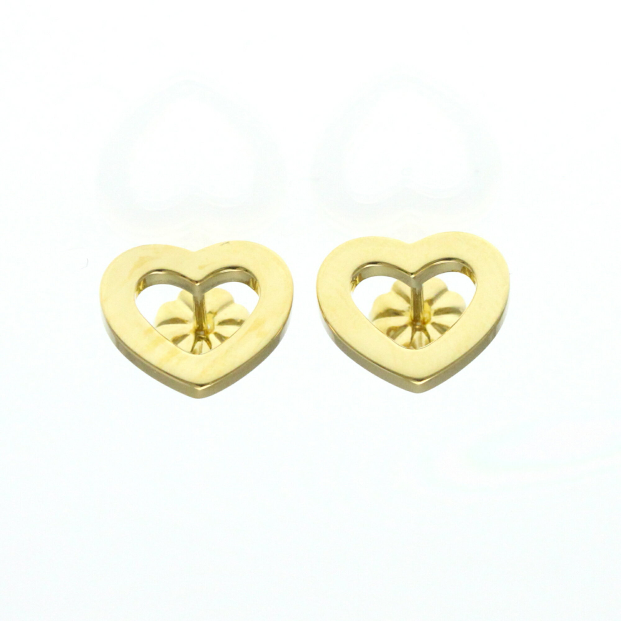 ティファニー(Tiffany) ハート ピアス 無し K18イエローゴールド(K18YG) スタッドピアス ゴールド【中古】