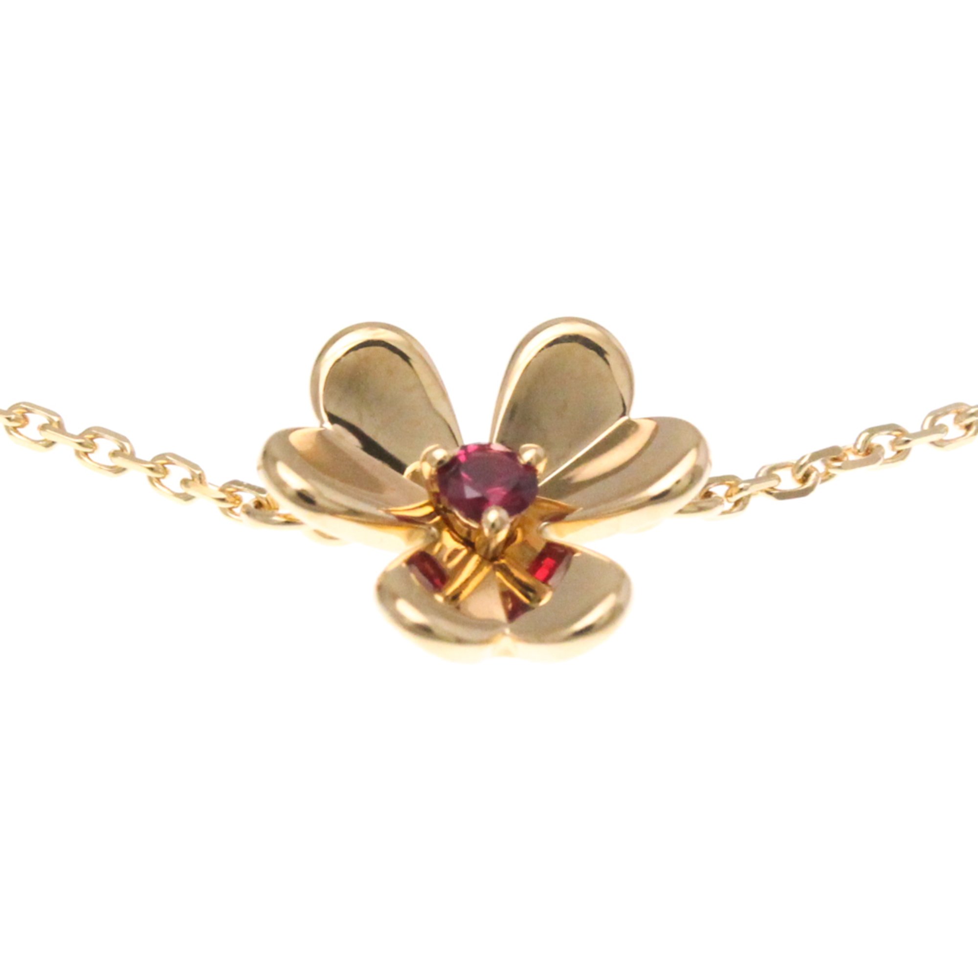 ヴァン・クリーフ＆アーペル(Van Cleef & Arpels) フリヴォル ミニ ルビー ブレスレット VCARP7S900 K18ピンクゴールド(K18PG) ルビー チャームブレスレット【中古】