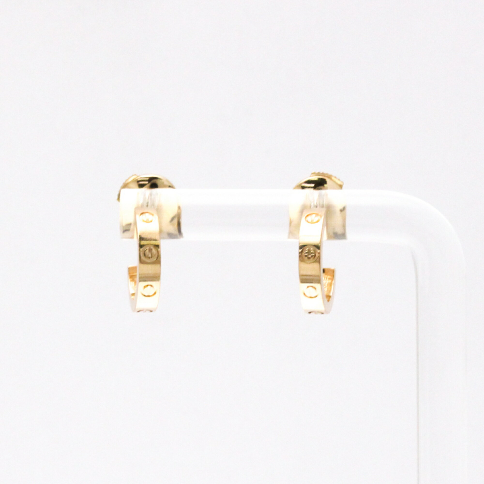 カルティエ(Cartier) ベビーラブ ピアス 無し K18ピンクゴールド(K18PG) ハーフフープピアス ピンクゴ..