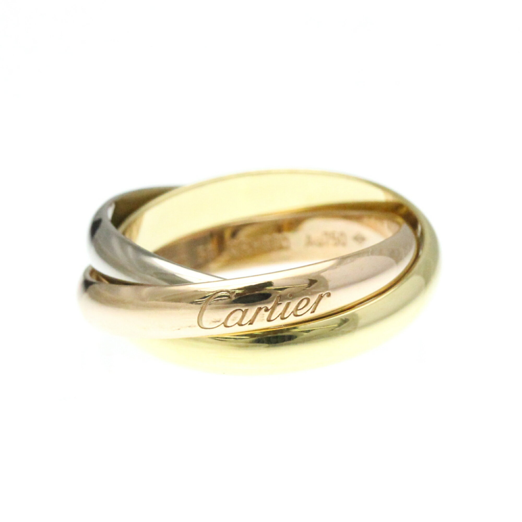 カルティエ(Cartier) トリニティ K18イエローゴールド(K18YG),K18ピンクゴールド(K18PG),K18ホワイトゴールド(K18WG) ファッション 無し リング ゴールド【中古】