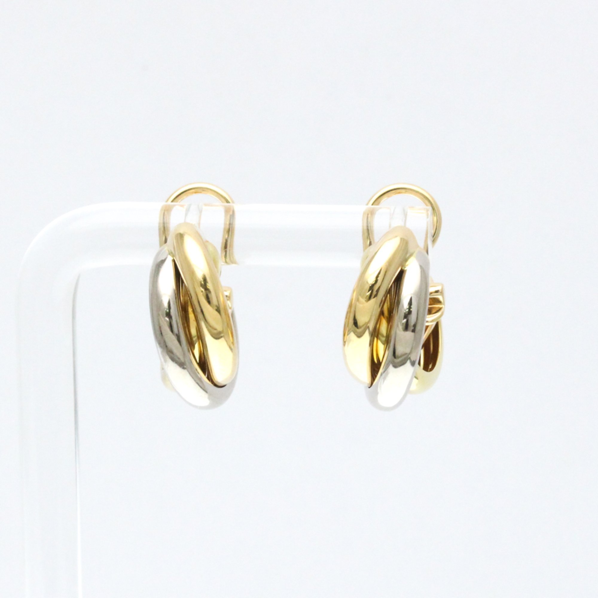 カルティエ(Cartier) トリニティピアス 無し K18イエローゴールド(K18YG),K18ピンクゴールド(K18PG),K18ホワイトゴールド(K18WG) ハーフフープピアス ゴールド【中古】のサムネイル