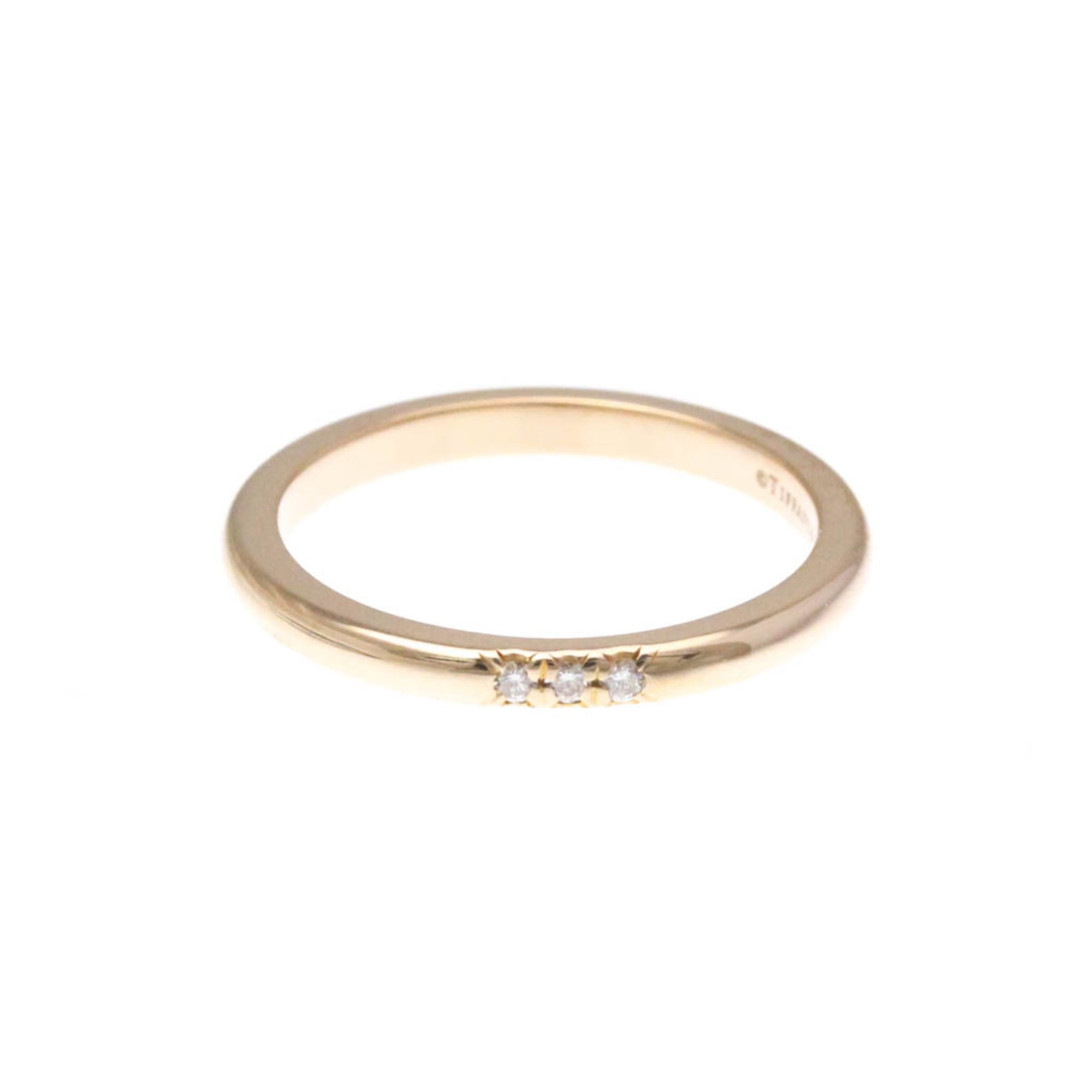 ティファニー(Tiffany) フォーエバーリング 3P ダイヤモンド K18ピンクゴールド(K18PG) ファッション ダイヤモンド バンドリング ピンクゴールド(PG)【中古】