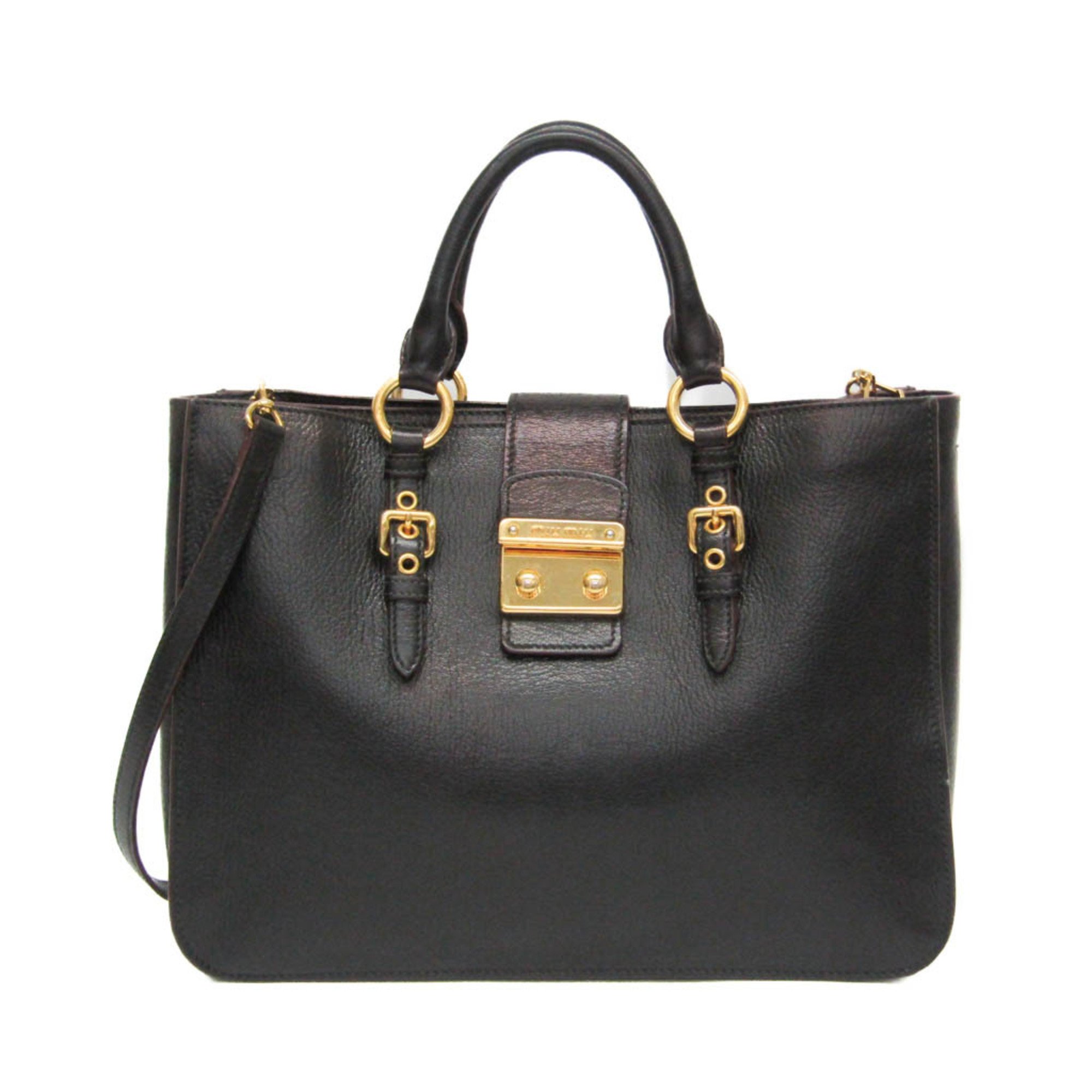 �ߥ奦�ߥ奦(Miu Miu) MADRAS RN0797 ��ǥ����� �쥶�� �ϥ�ɥХå�,���������Хå� �֥�å�����š�