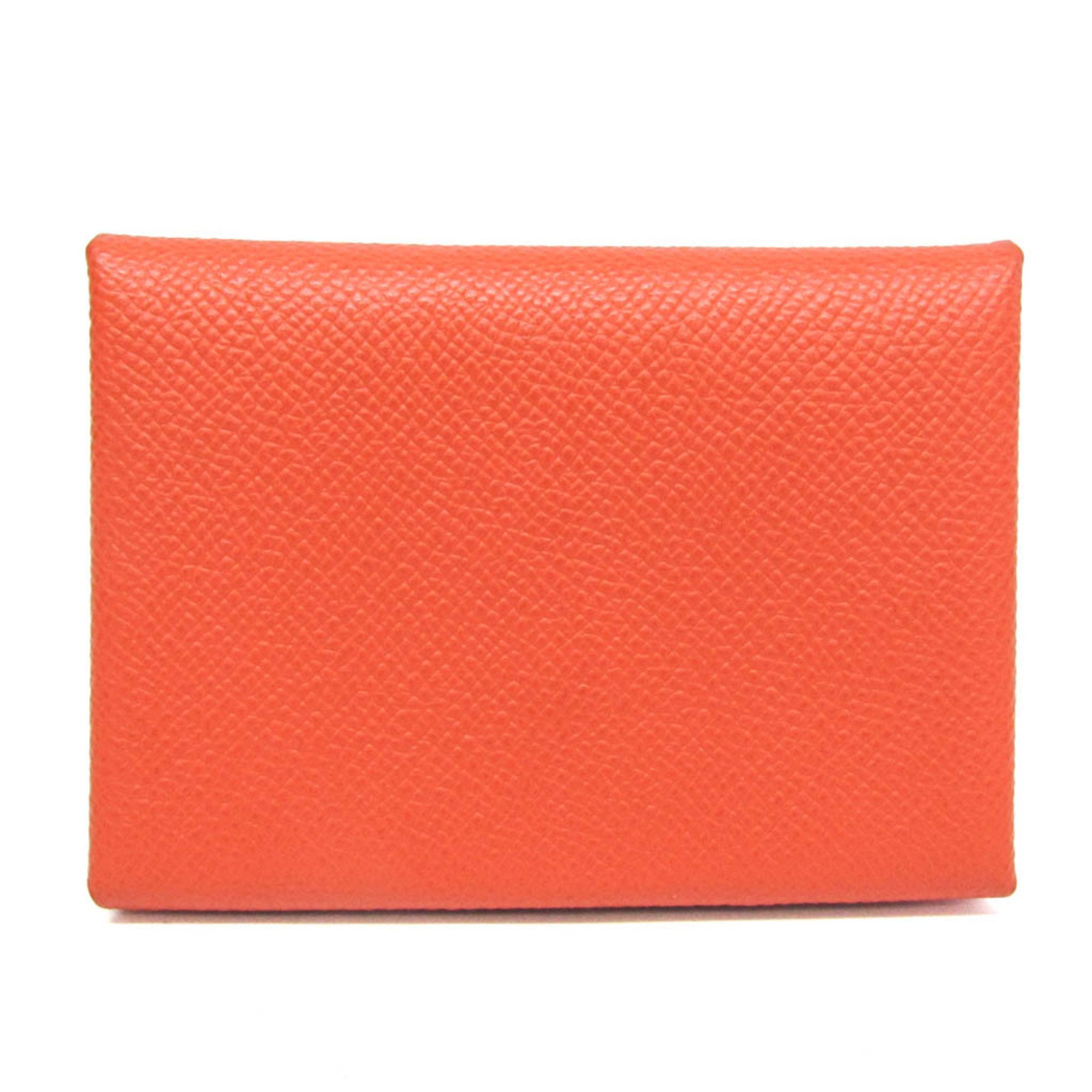 Rakuten - エルメス(Hermes) カルヴィ デュオ エプソン カードケース オレンジ【中古】